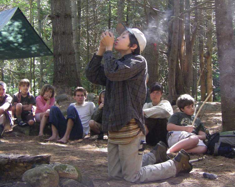 Tinder into flames Summer Camp photo: Angella Gibbons